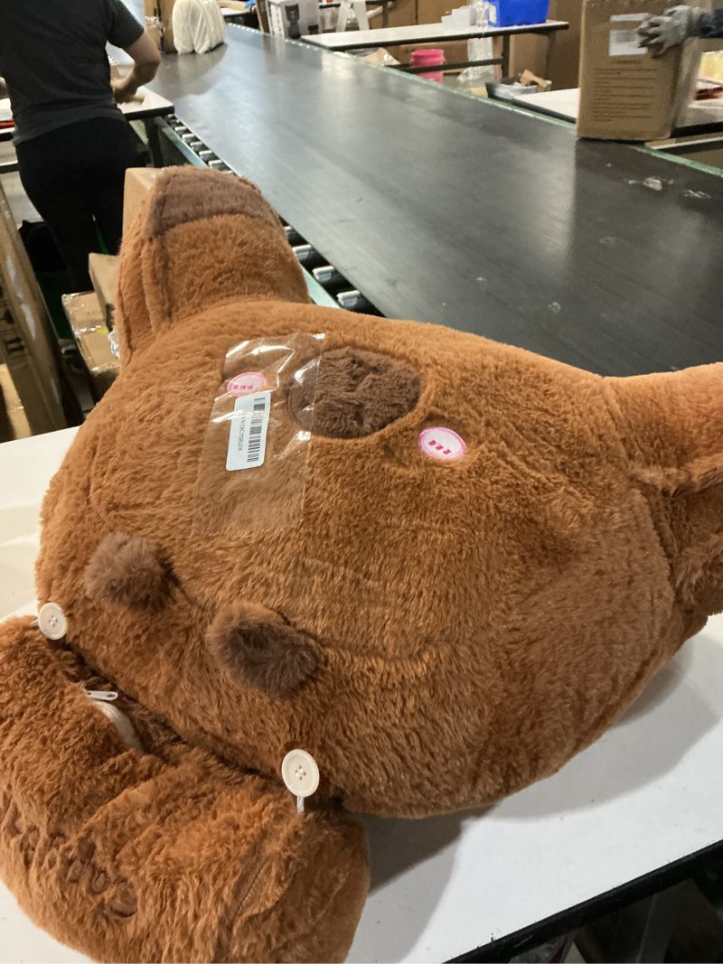 Condition photo showing Good Condition for sexysamba bed rest reading pillow - kawaii soft lumbar pillows rest cushion with washable cover, bedrest pillow with arms for sitting in bed, relaxing, watching tv, gaming, cars - capybara,medium medium capybara