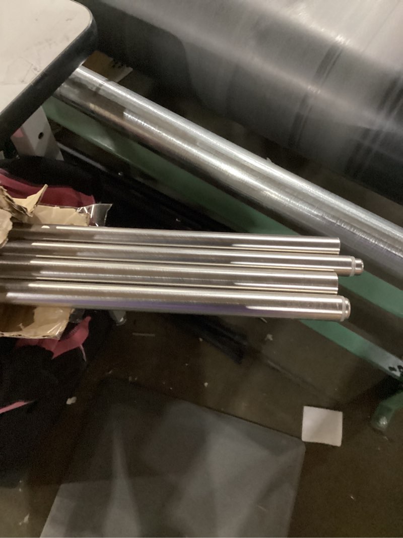 Condition photo showing As Is for Umbra Twilight Double Curtain Rod Set – Wrap Around Design Ideal for Blackout or Room Darkening Panels, 66 to 144 Inches, Nickel Nickel 66" to 144"