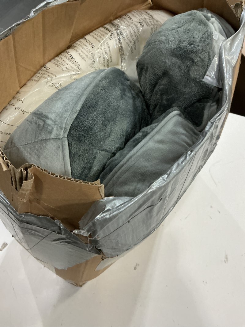Condition photo showing Good Condition for Bedsure Orthopedic Dog Bed Medium Size Dogs - Washable Small Medium Dog Cat Bed Waterproof, Comfort Cats Couch Sofa with Washable Removable Cover, Pets Bed with Nonskid Bottom, Grey, 28" 28"L x 23"W x 6.5"Th Grey