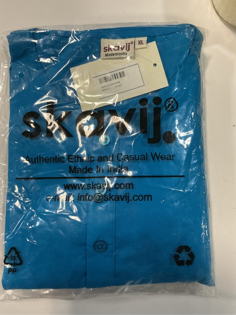 Condition photo showing New/Like New for skavij men's cotton 2 piece set casual straight longline round neck shirt solid pant regular outfit (xl,turquoise)