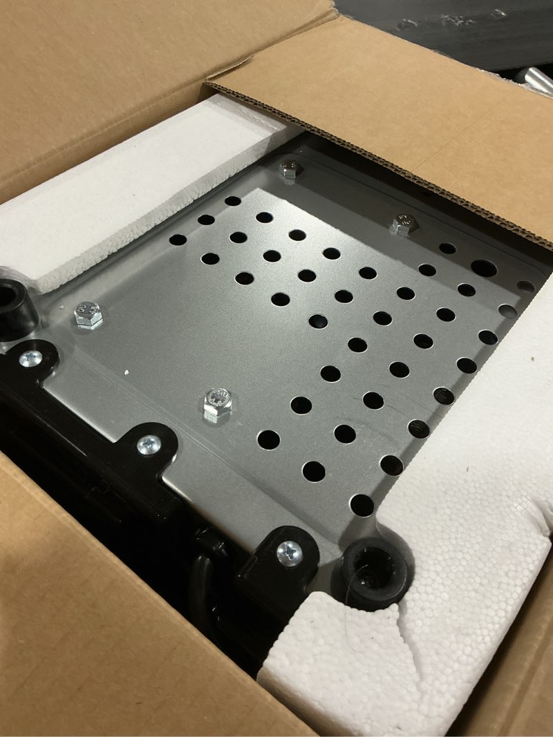 Condition photo showing As Is for newbulig ice makers countertop with handle, portable ice machine, 9 bullet cubes in 6 mins, 26lbs in 24hrs, auto-cleaning, with basket and scoop, for home, kitchen, rv, camping, black black handle 12.5"*11.6"*8.8"