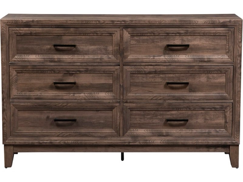 liberty furniture bedroom 6 drawer dresser 384-br31 at wenz home furniture