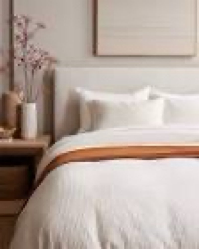 Organic Luxe Honeycomb Duvet Cover Set Queen