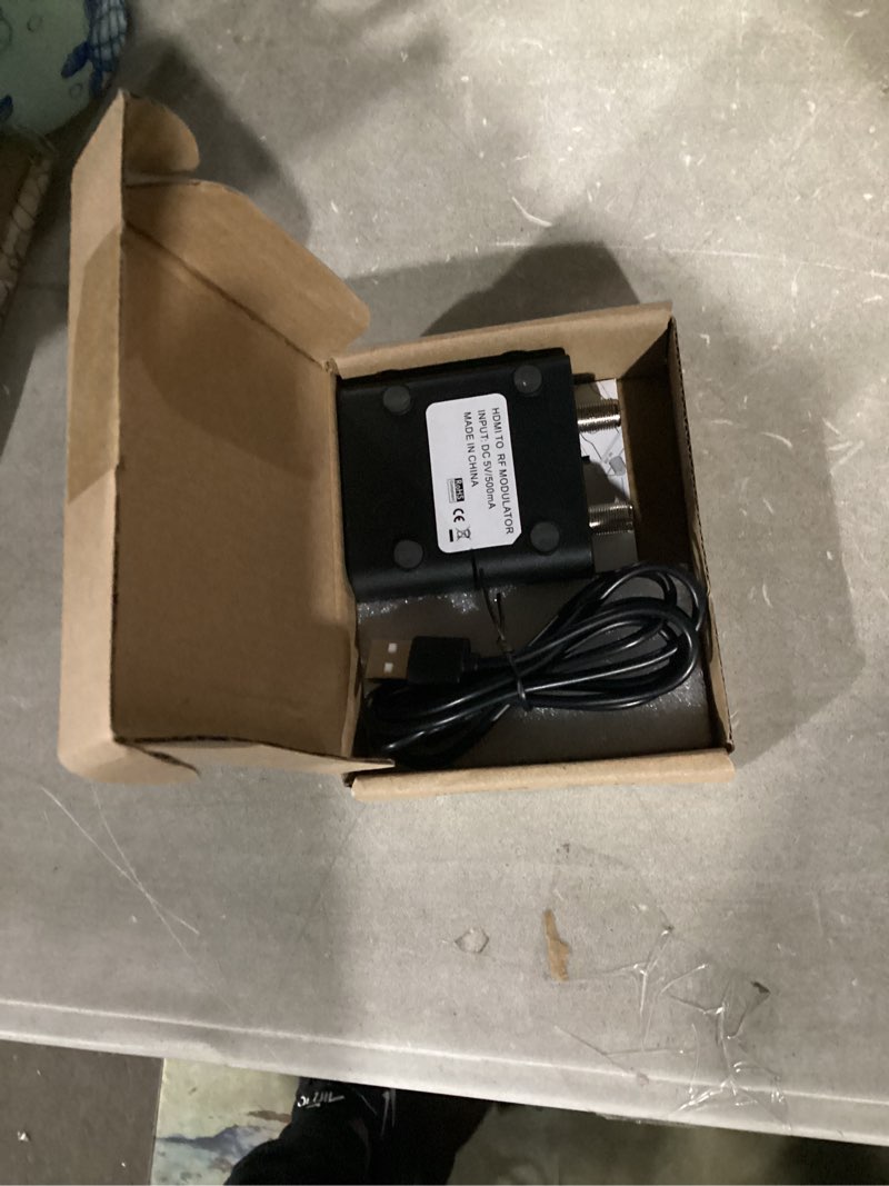 Condition photo showing Good Condition for HDMI to RF Modulator, HDM61 VHF HDMI to RF Converter Adapter for TV NTSC Format Output, 1080P PLL Control for Home TV Game Console