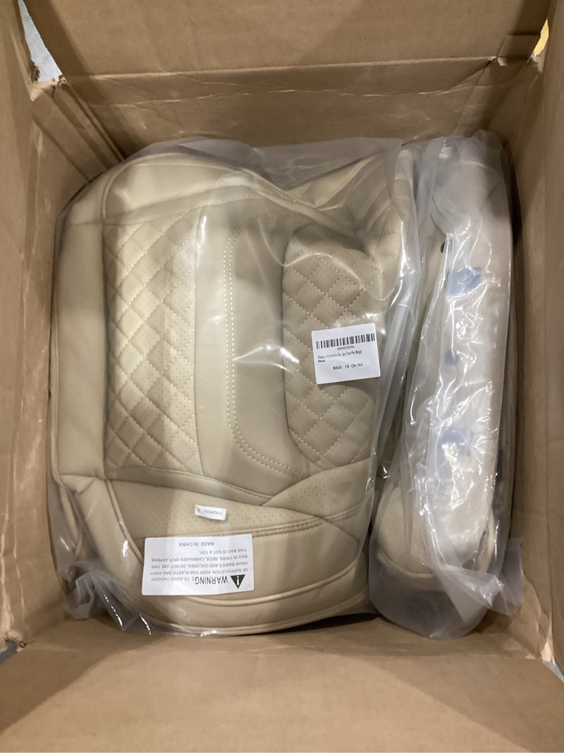 Condition photo showing Good Condition for car seat covers full set?beige leather seat covers fit for toyota camry 2001-2026,breathable front and back car seat protectors, wear-resistant seat covers(beige-diamonds,full set) beige-diamonds fit for camry full set