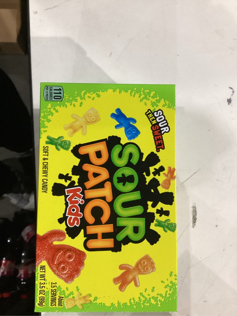 Condition photo showing New/Like New for SOUR PATCH KIDS Original Soft & Chewy Candy, 3.5 oz Box