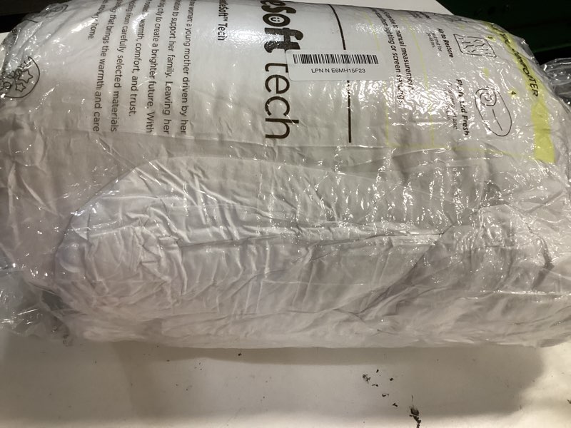 Condition photo showing Good Condition for bedsure comforter duvet insert - quilted comforters king size, all season duvet, gentlesoft down alternative bedding blanket, with 8 tabs, gifts for women/men, white, king 90 x 102 inches white king