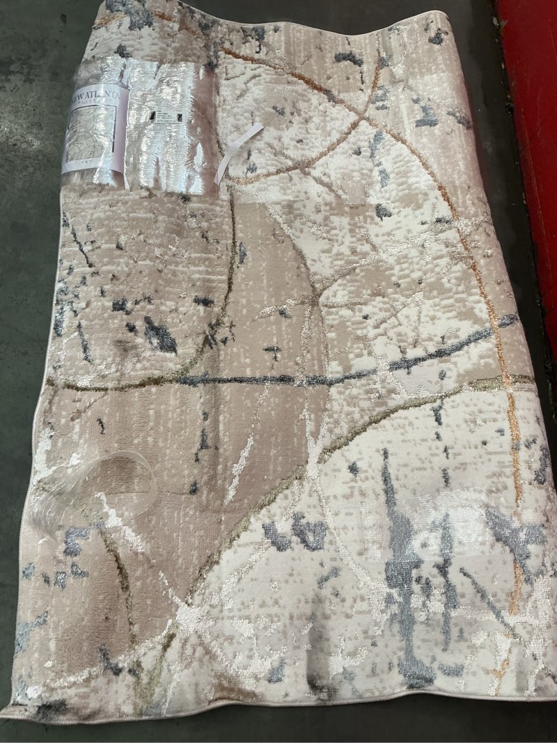 NEW ATLANTA area rug 5’x7’ beige/ grey 