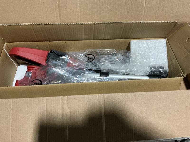Condition photo showing Good Condition for cordless string trimmer compatible with milwaukee 18v (tool only), mtiolhig weed eater with brushless motor & battery level display, 3 in 1 electric weed wacker/edger trimmer/lawn mower for yard, red