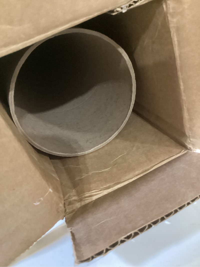 Condition photo showing As Is for 4" x 42" reinforced kraft paper mailing tube, pack of 1 tube with 2 caps – secure usps approved – cardboard poster mailer for shipping and storing of prints, artwork, posters, or documents