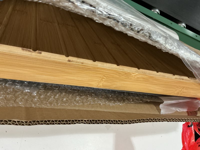 Condition photo showing Good Condition for bamboo 3-tier shoe bench