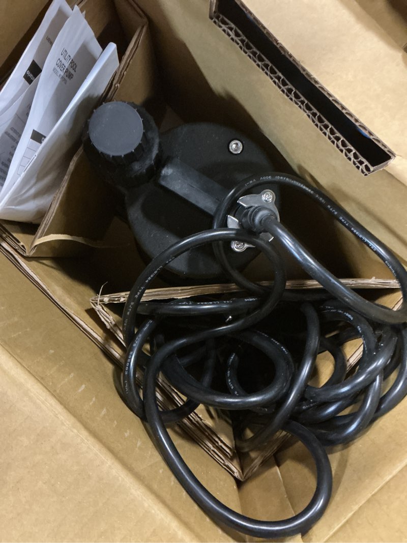 Condition photo showing As Is for zoeller 2400 plug-in pool cover pump