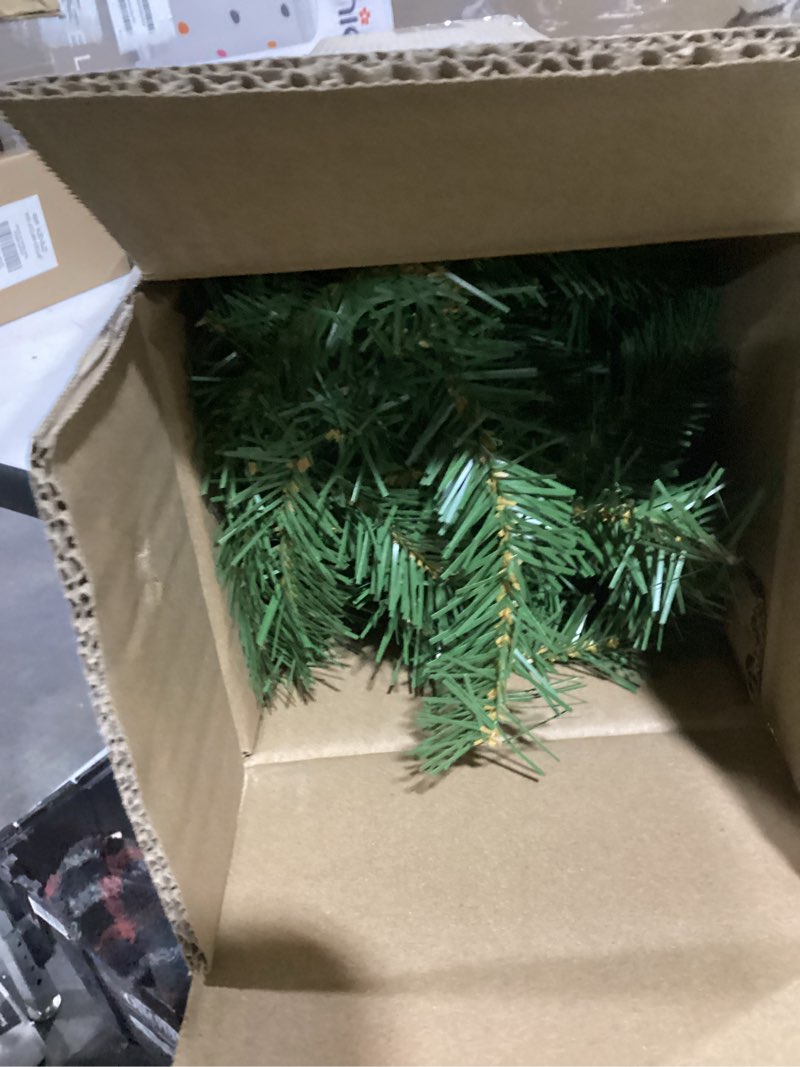 Condition photo showing Good Condition for National Tree 9 Foot by 10 Inch Norwood Fir Garland with 50 Battery Operated Soft White LED Lights (