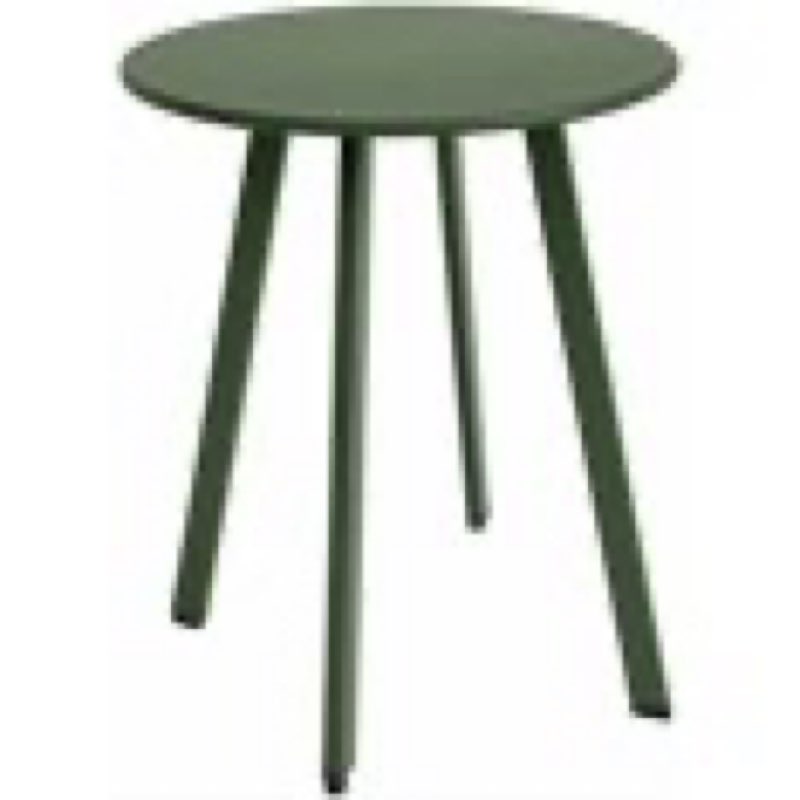meluvici outdoor side table, weather resistant patio small side table outdoor indoor round metal ste