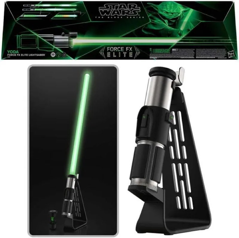 Star Wars The Black Series Yoda Force FX Elite Electronic Lightsaber Prop Replica