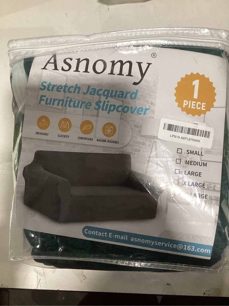 Asnomy Couch Covers for 3 Cushion Couch Stretch Sofa Covers Slipcovers, Pet Protector Furniture Cove