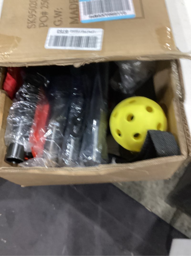 Condition photo showing Good Condition for hoverphenix 10ft mini pickleball net, 4ft adjustable height dink training rebounder net with paddles set of 2, pickleballs and carry bag for outdoor indoor driveway game, easy setup pickleball dink net