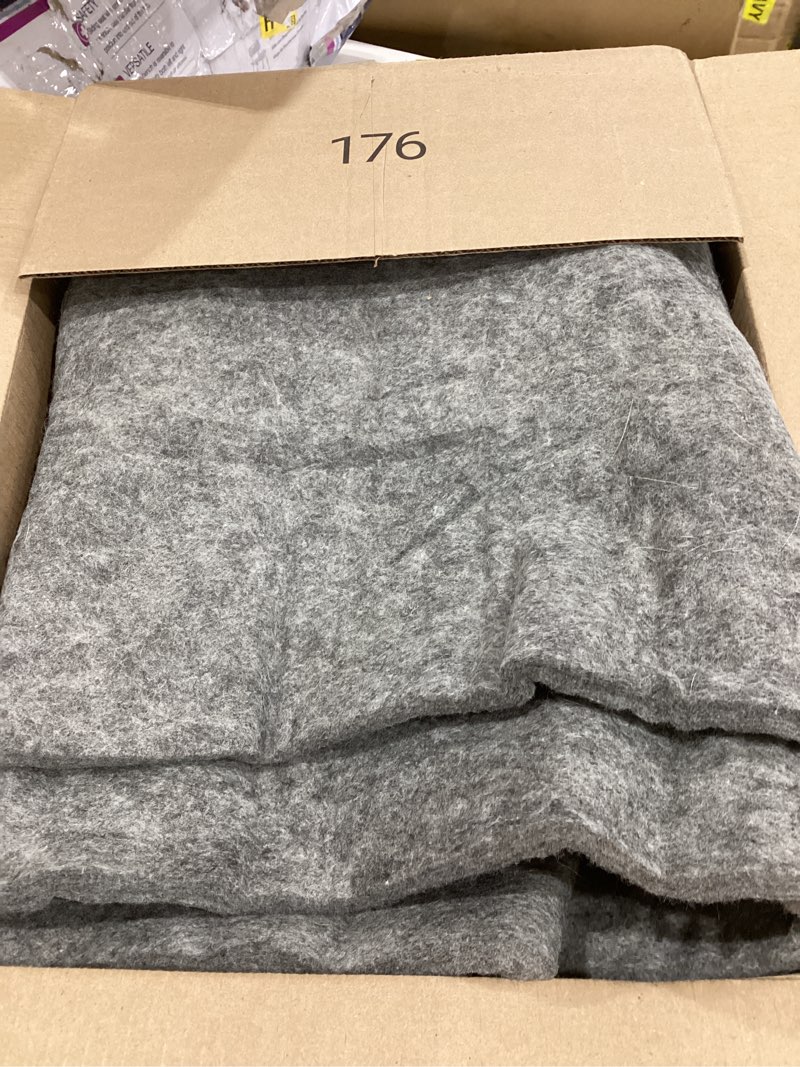 Condition photo showing As Is for eovea | acrylic felt fabric by the yard | 72" inch wide -1.6mm thick felt fabric | non-stiff soft felt sheets | felt material for diy,craft, sewing,patchwork, cushion, padding(heather grey, 2 yard) 2 yard heather grey