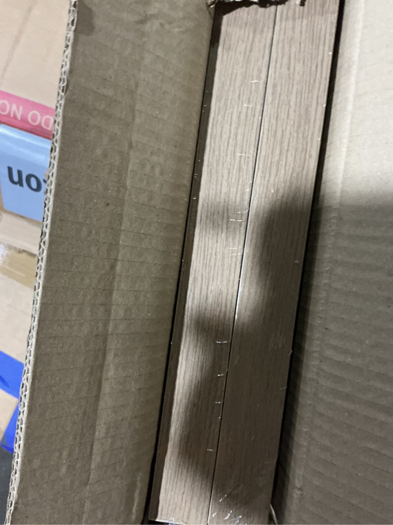 Condition photo showing Good Condition for Ballucci Floating Shelves for Wall, 60" Wood Wall Shelf Set of 2, with Invisible Brackets for Bathroom, Living Room, Bedroom, Kitchen, Nursery, 8" Deep, Oak Finish 60" - 2 Pieces Natural Oak