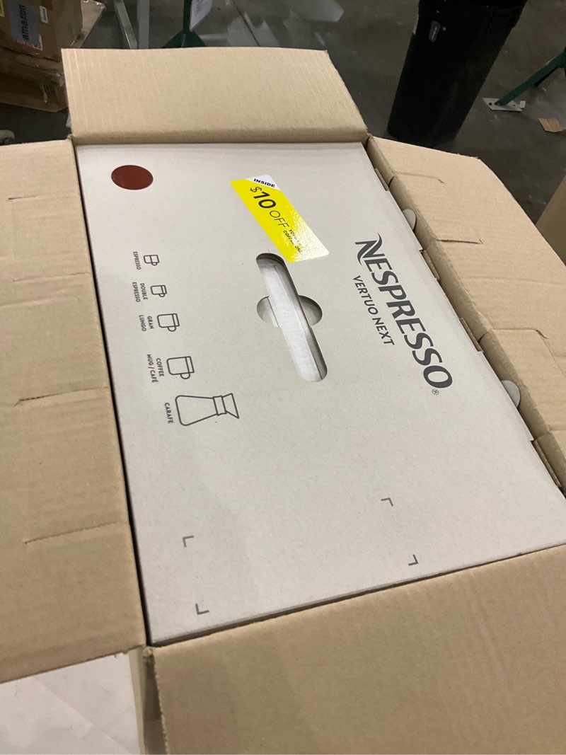 Condition photo showing New/Like New for Nespresso Vertuo Next Coffee and Espresso Machine by Breville, Cherry Red, 1.1 Liters Machine Only Red