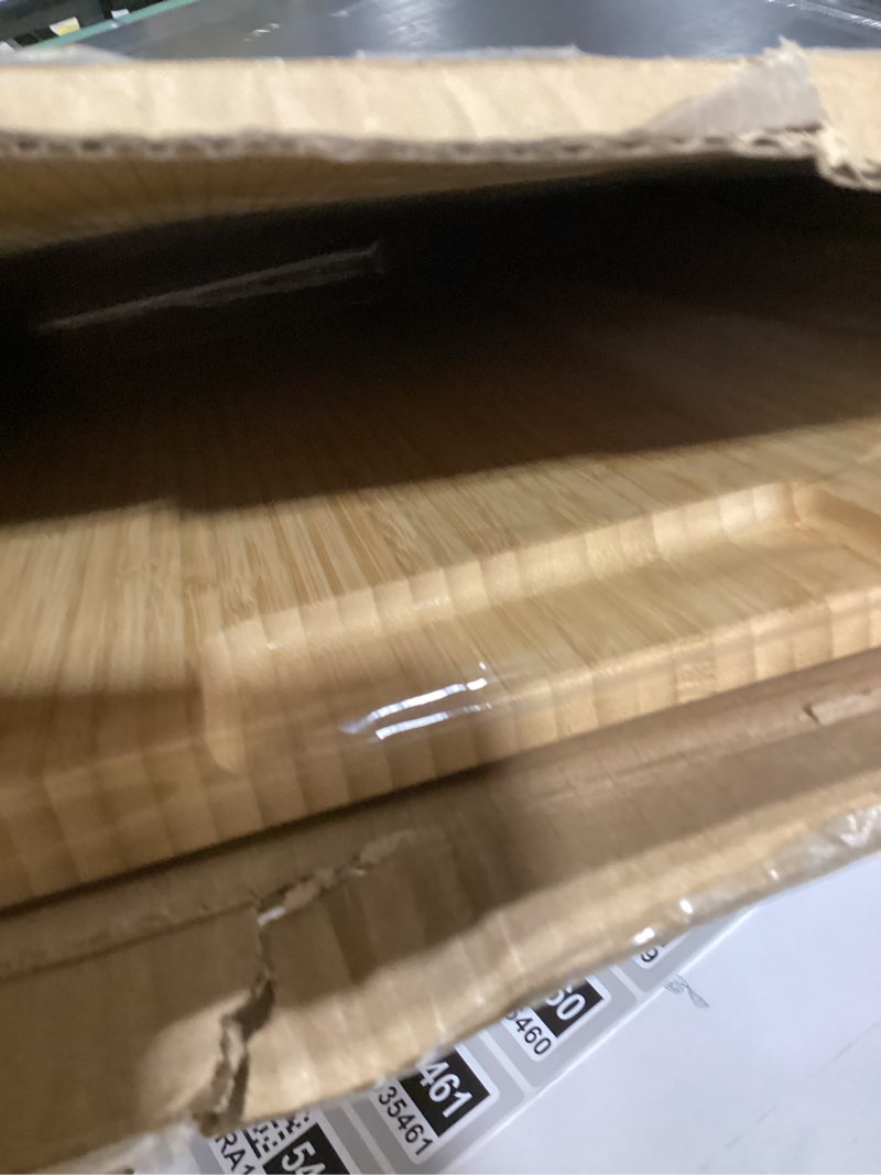 Condition photo showing New/Like New for prosumer's choice bamboo stove top cover board - versatile wooden cutting board for kitchen with adjustable legs and juice grooves- large surface and durable for stoves, 27.2 x 21.4 x 3.1 inches 27.2''l x 21.4''w