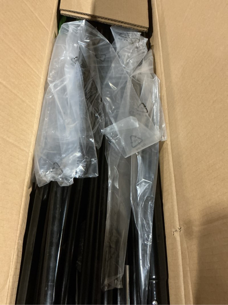 Condition photo showing As Is for lacrosse backstop net soccer basketball backstop net for backyard sport netting barrier ball stop net includes portable carry bag 2 sand bags 4 ground stakes 12 feet x 10 feet
