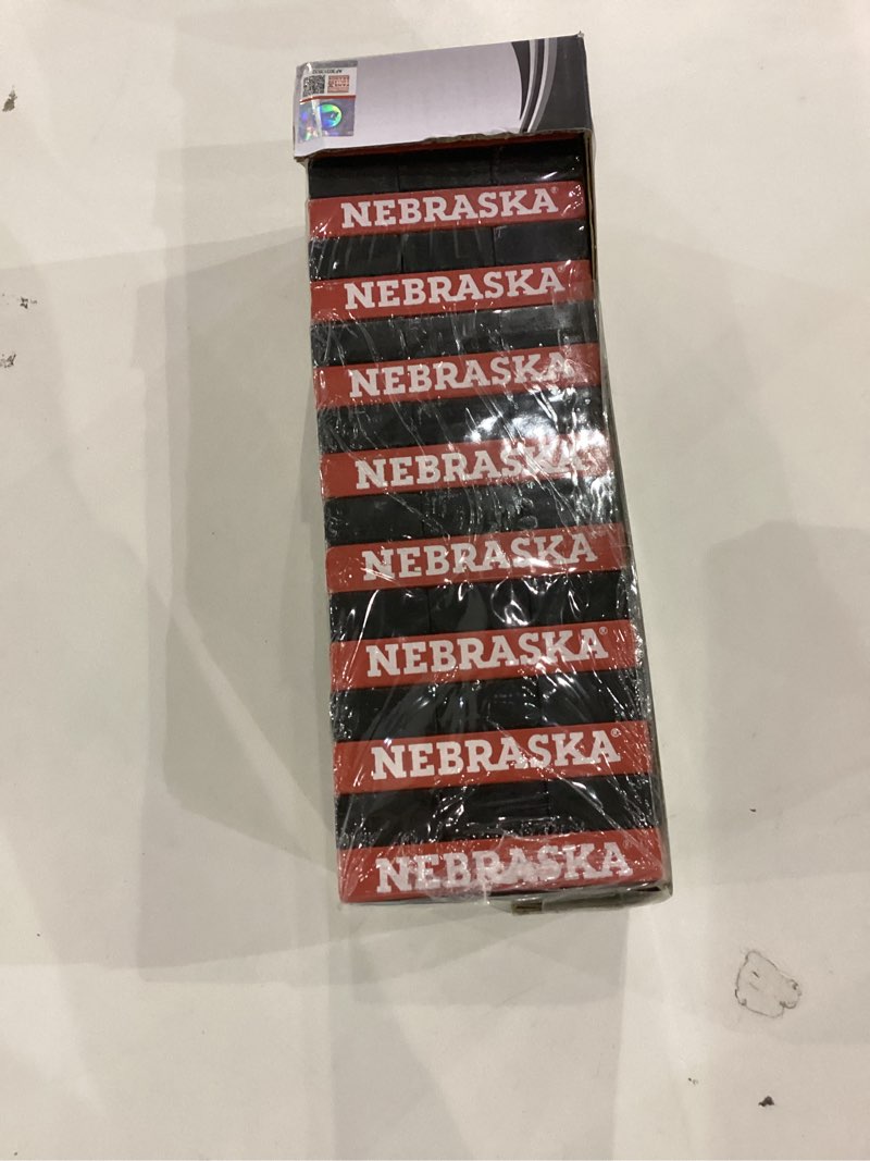 Condition photo showing Good Condition for Wild Sports NCAA Pro Football Tabletop Stackers Block Game for College Football Fan, Dorm Game, Tailgate Nebraska Cornhuskers