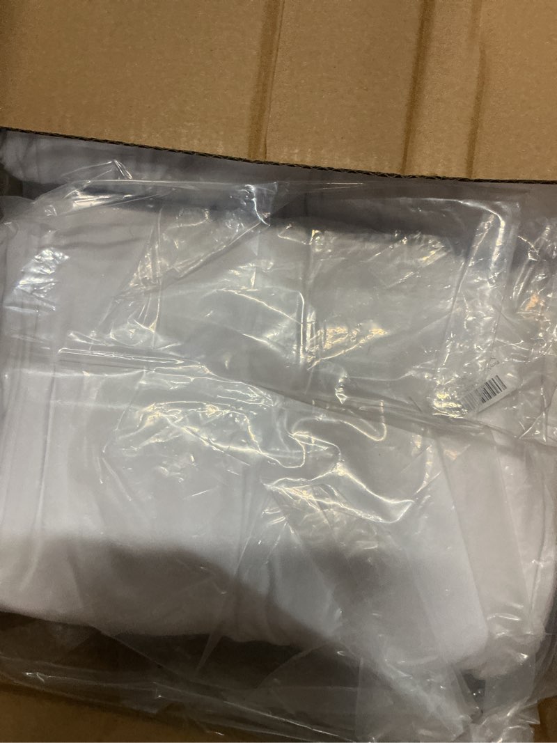 Condition photo showing New/Like New for partyvillage 30ftx40ft white ceiling curtain for wedding parties – 6 panels wrinkle-free 40 ft long tent draping curtains for wedding, birthday & theme parties, 40ft height with rod pocket 60"w x 480"l (pack of 6) white