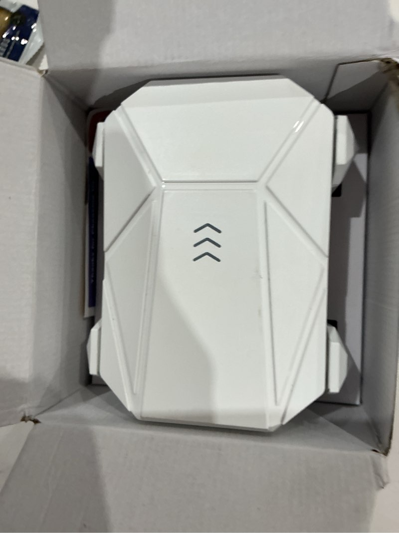 Condition photo showing Good Condition for wifi extender, 2026 25x wifi 6 booster ax3000 (5.8/2.4ghz) | 23563 sq.ft long range and 150+ devices, wifi repeater for home, wifi extender signal booster with ethernet port(white)