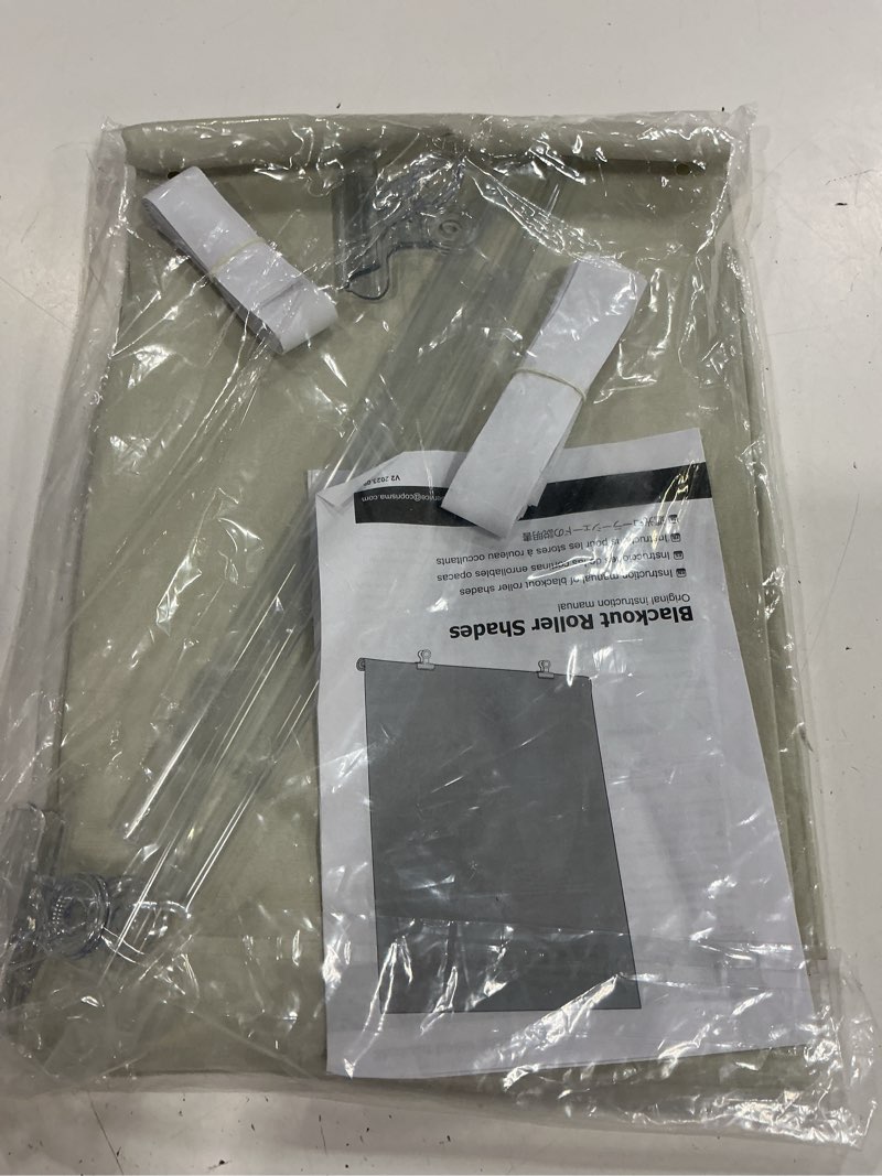 Condition photo showing New/Like New for lazblinds 100% blackout roller shades, no tools no drill cordless blinds for windows, thermal insulated uv protection privacy window shades for bedroom (36''w x 72''h, cream) cream 36''w x 72''h