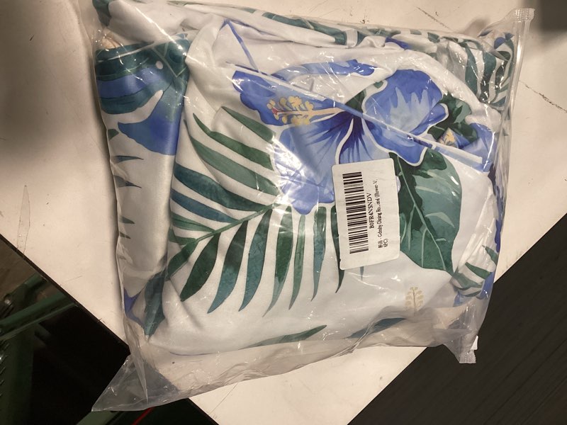 Condition photo showing New/Like New for Stretch Dining Chair Covers Set of 6,Floral Print Chair Covers,Soft Removable Washable,Pet Friendly Furniture Protector,Universal Chair Slipcovers for Home, Kitchen,Ceremony Dining Room Seat Fresh Water Orchids 6PCS