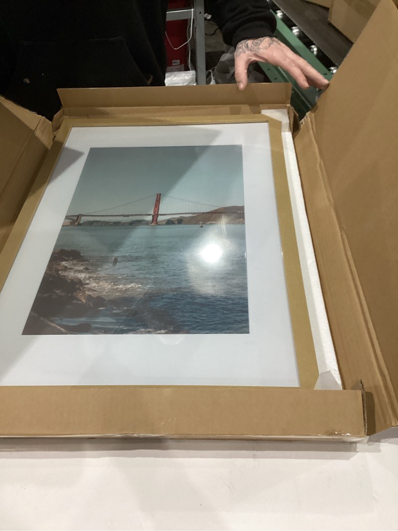 Condition photo showing New/Like New for Crissy Field Golden Gate Bridge Coastal Print | 35mm Film Photography | San Francisco Ocean View Wall Art | California Travel Decor