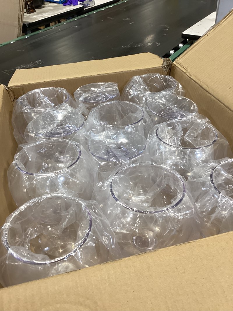 Condition photo showing Good Condition for g.e.t. sw-1550-cl shatterproof heavy-duty plastic jumbo margarita beer schooner, 53 ounce, clear (set of 12) 53 ounces set of 12
