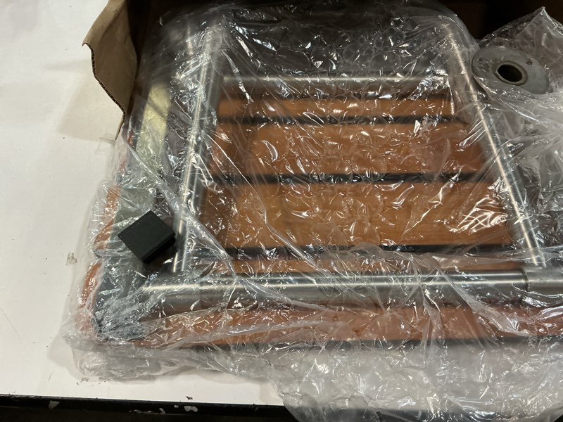 Condition photo showing Good Condition for seachrome 18-inch x 15-inch in ada folding wall mount bathroom shower seat bench, teak phenolic seat teak 18"