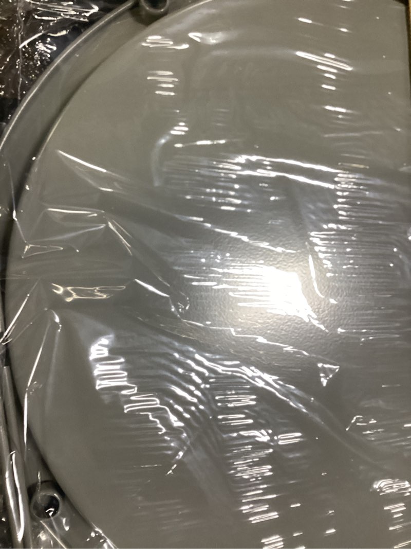 Condition photo showing Good Condition for Garden 4 you Folding Tray Metal Side Table 2PC Grey Round End Table Cyan Sofa Small Accent Fold-able Table, Round End Table Tray, Next to Sofa Table, Snack Table for Living Room and Bed Room