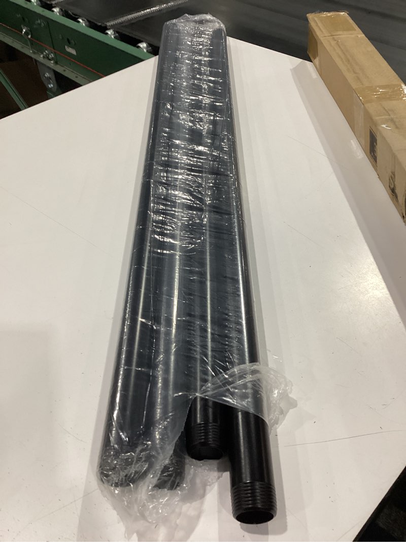 Condition photo showing New/Like New for geilspace 1" × 36" pre-cut black metal pipe, industrial steel fits standard one inch black threaded pipes and fittings - vintage diy industrial shelving (1" × 36") 1" × 36" black