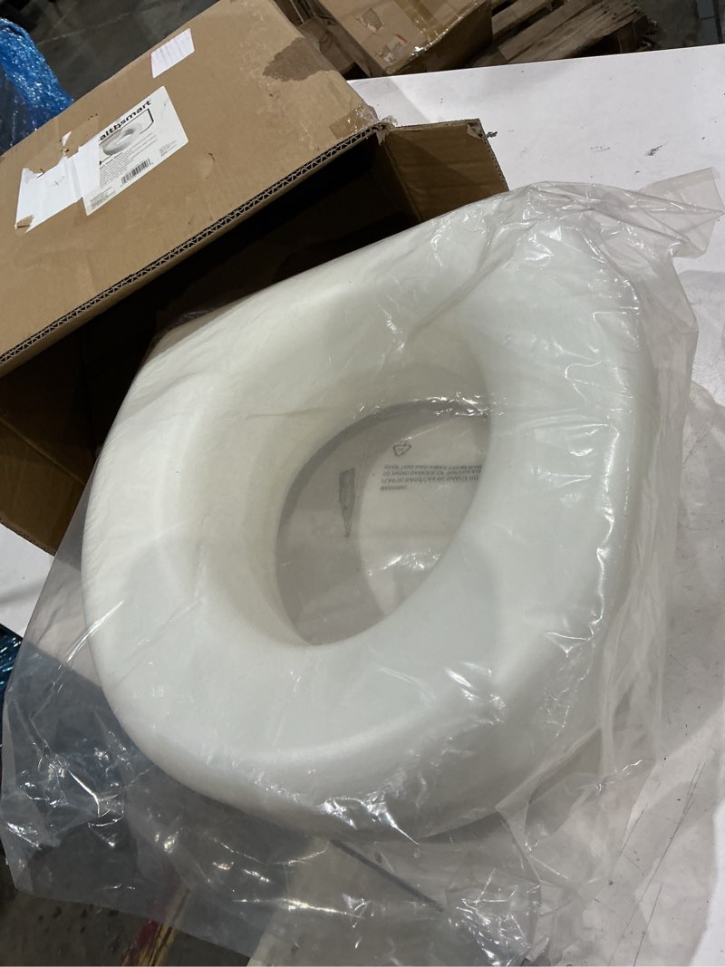 Condition photo showing Good Condition for healthsmart enhanced comfort 5" raised (round) toilet seat risers for seniors 5 slip resistant pads fsa/hsa eligible padded toilet seat elevation 15.7 x 15.2 x 6.1