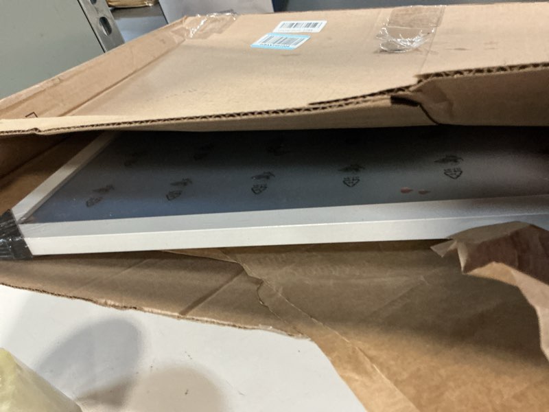 Condition photo showing Good Condition for jcjmy 16x24 picture frame for poster photo picture and 40x60 cm canvas, horizontal and vertical formats for wall hanging, 16 x 24 wall gallery photo frame for 16 by 24 photos posters, white white 16x24 inch