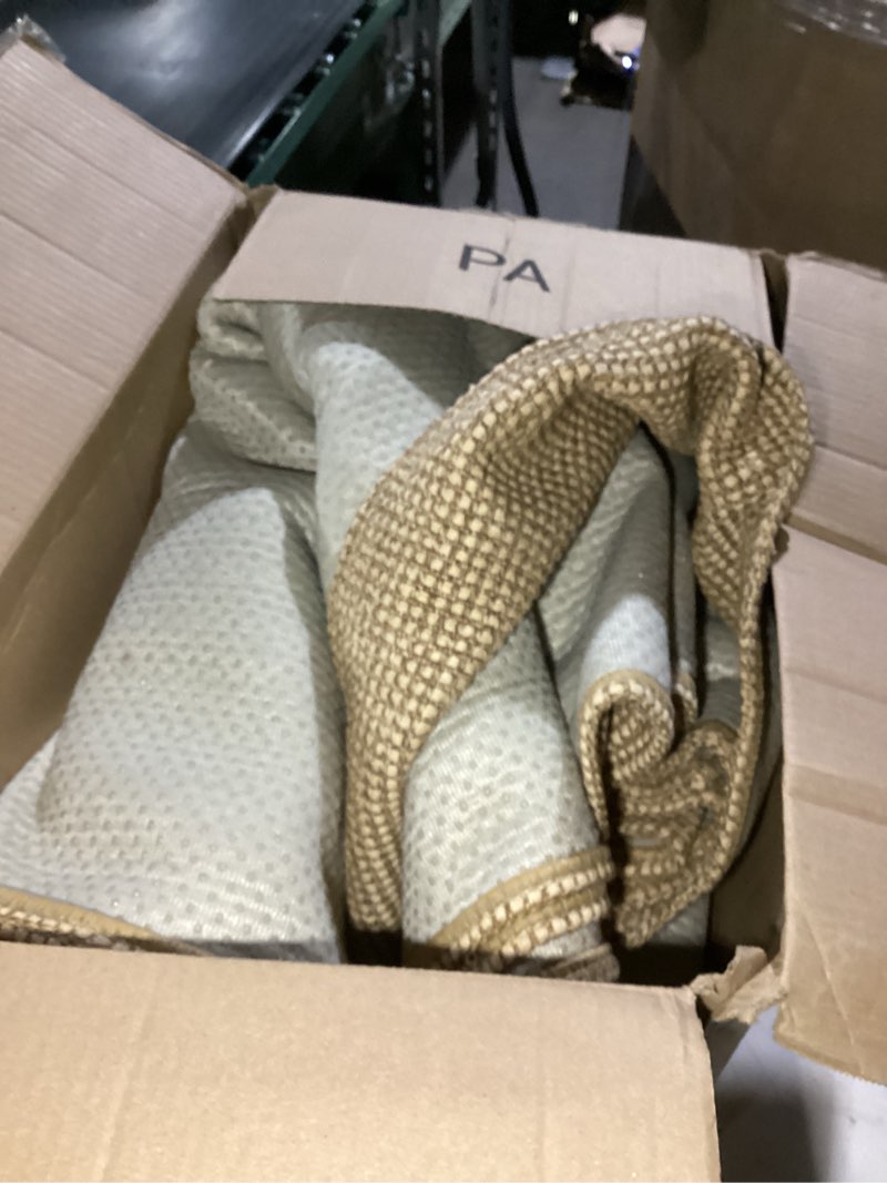 Condition photo showing Good Condition for KOZYFLY Extra Long Runners for Hallways 3x20 ft Washable Kitchen Runner Non Slip Rubber Backed Hallway Rug Cotton Entryway Runner Rug Floor Carpet for Indoor Hall, Kitchen, Stair, Tan/Orange/Brown 3' x 20' (Runner) Tan/Orange/Brown