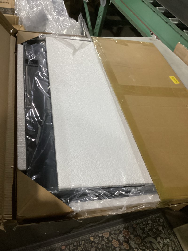 Condition photo showing Good Condition for Delma Bathroom Vanity Mirror, Black Framed Bathroom Mirror for Over Sink, High-Definition Bathroom Mirror, Versatile Bathroom Vanity Mirror, Hangs Horizontally or Vertically(30x20, Black) Rect Black 30"L x 20"W