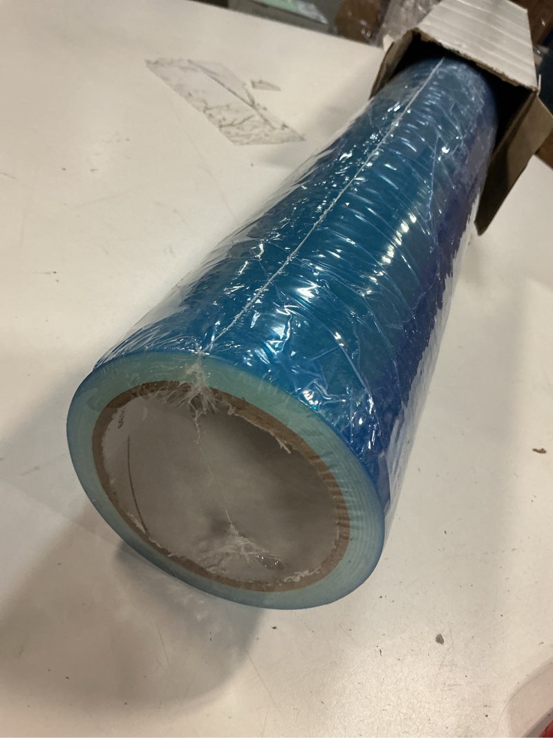 Condition photo showing Good Condition for TapeManBlue Carpet Protection Film 24" x 200' roll, Self Adhesive Plastic Carpet Protector Film with Clean Removal & Easy Unwind, Durable Protection Tape to Shield Your Surface from Dirt and Spills