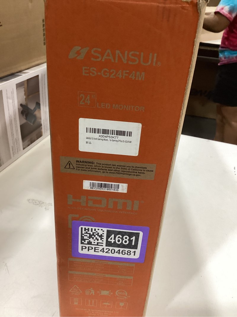 Condition photo showing Good Condition for sansui 24 inch gaming monitor 160hz fhd 1080p computer monitor, freesync 1ms 4000:1 contrast, hdmi dp ports vesa support eye care monitor for gaming office (hdmi cable included es-g24f4m) 24 inch/160hz/gaming 24 inch/160hz/gaming