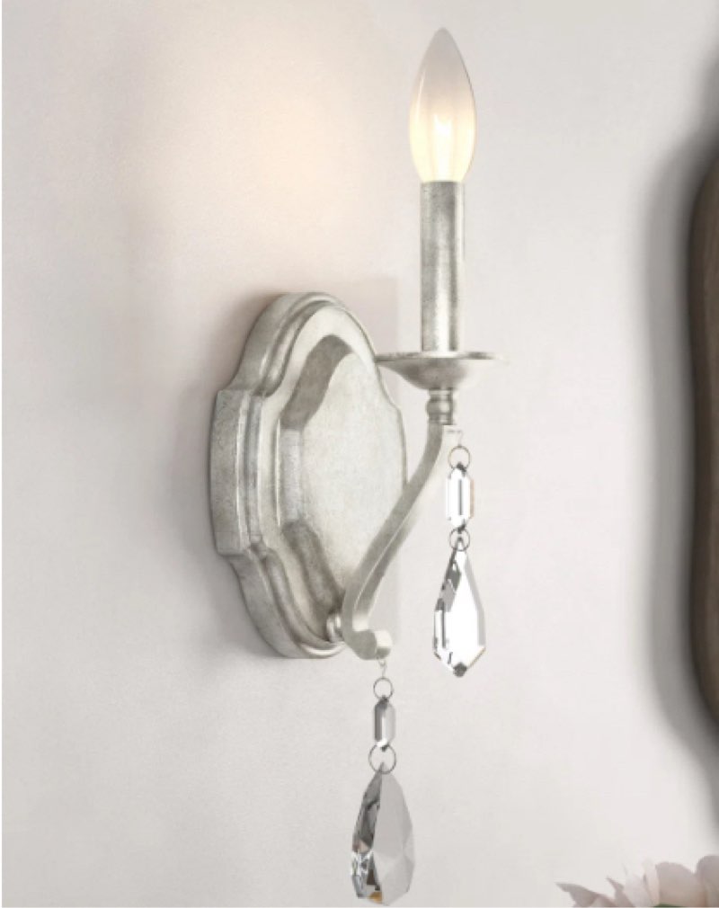 Betta steel candle wall light