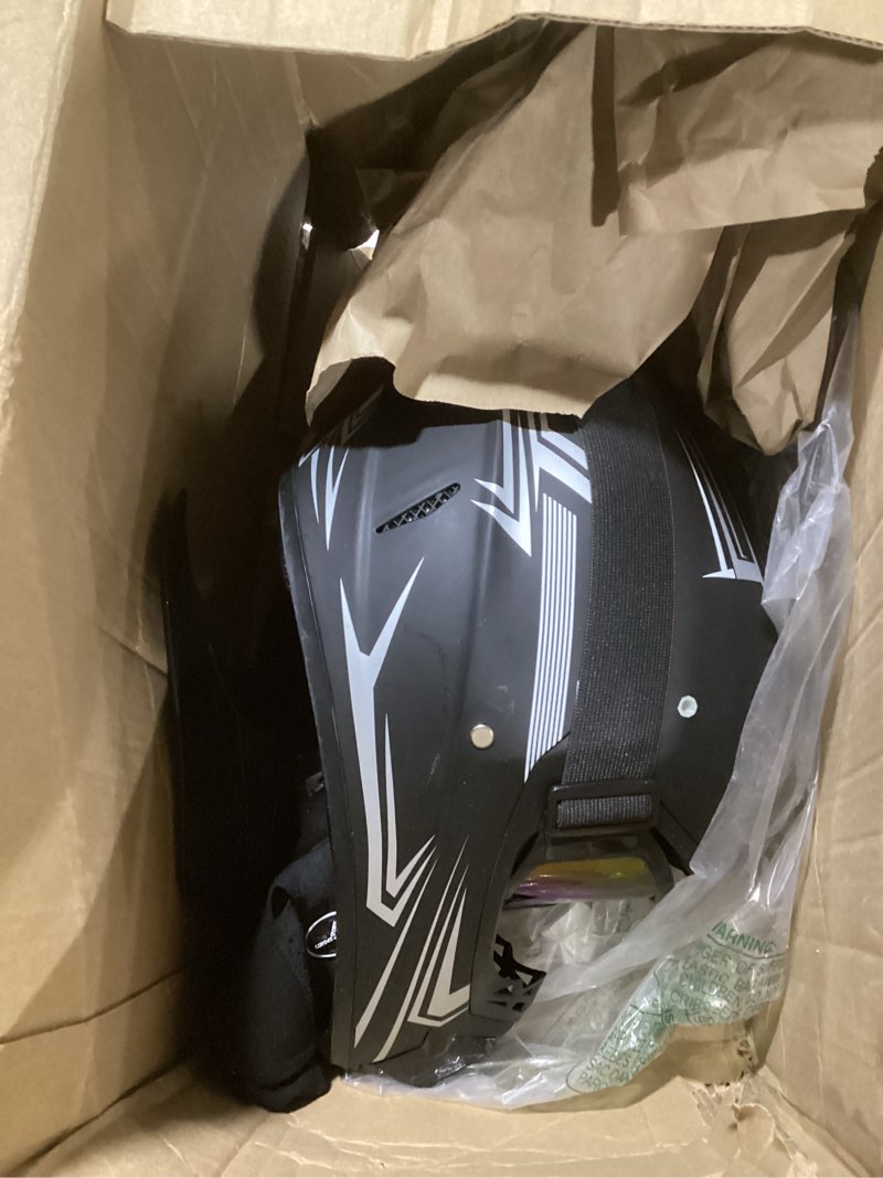 Youth Kids Dirt Bike Motocross Helmet (Goggles Gloves Face Mask) 4PCS Set, DOT Approved Boys Full Fa