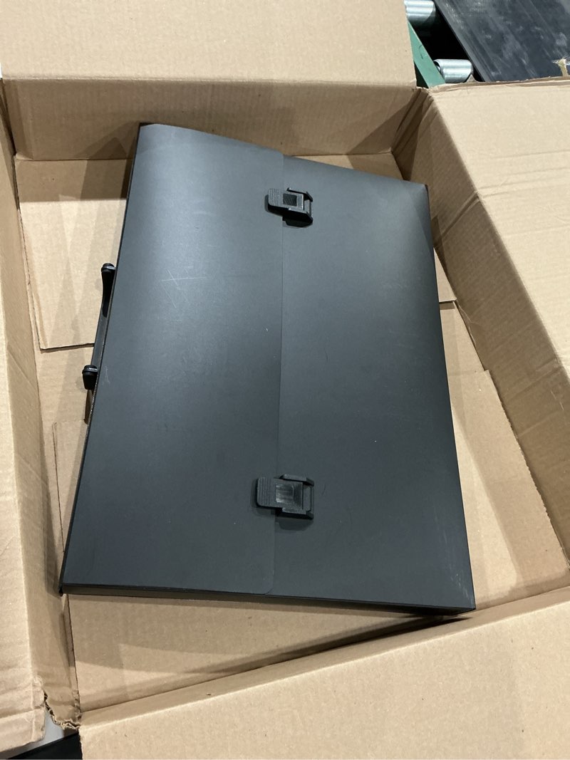 Condition photo showing Good Condition for 11x17 portfolio case – black art portfolio folder for tabloid paper, documents, drawings, and prints – lightweight poly organizer for artwork, business, or school – fits 1.5" of 11 x 17 storage