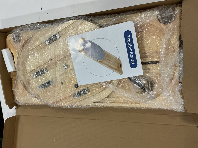 Condition photo showing Good Condition for Wooden Slide Transfer Board,25 x10" Transfer Board with Track Pulley Turntable,Made of Heavy-Duty Wood for Patient,Holds up to 500 Pounds,Suitable for Patient Senior and Handicap Move Assist