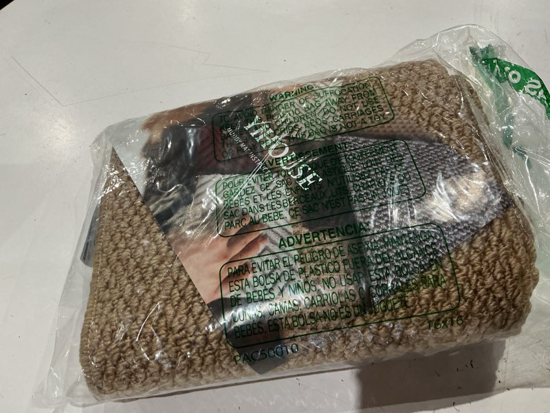 Condition photo showing Good Condition for yihouse front door mat indoor entrance half circle rug 20" x 31", non slip entryway rug low profile waterproof rugs for indoor door mat, kitchen & laundry room, light brown light brown 20" x 31"