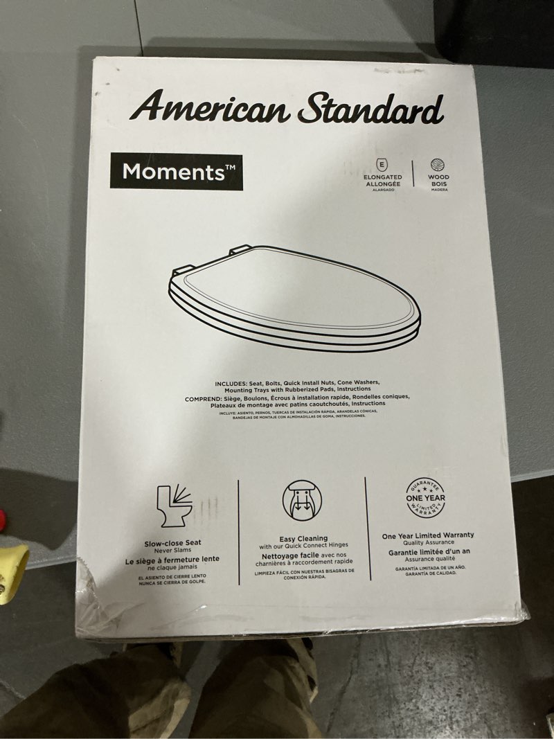 Condition photo showing Good Condition for American Standard 5020A65G.020 Traditional Luxury Toilet Seat, Slow-Close, Elongated Front, White White Elongated Front