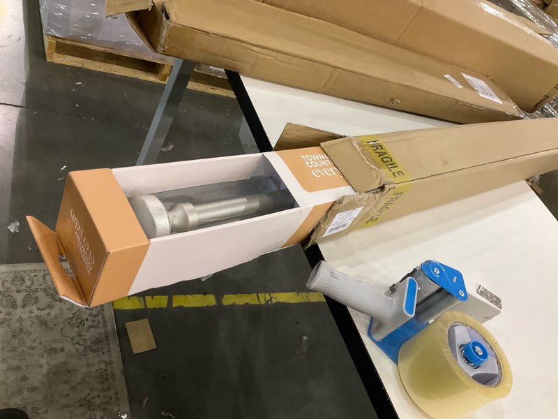 Condition photo showing As Is for Curtain rod set