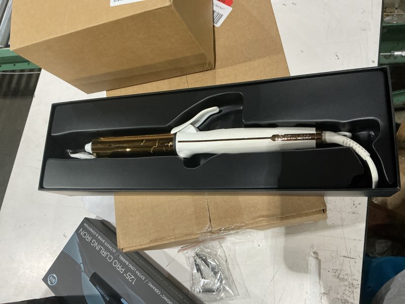 Condition photo showing Good Condition for bio ionic long barrel curling iron with moisture heat technology & nanoionic mx versatile curling wand - multiple barrel sizes for tight, classic, loose & soft curls 1.25 inch (loose curls) black
